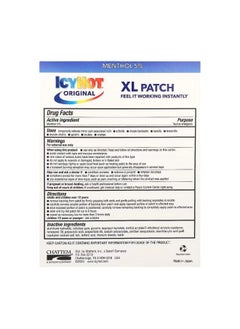 Icy Hot Original Pain Relief Patch XL  3 Patches  - Image 2