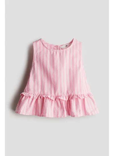H&M Cotton peplum top