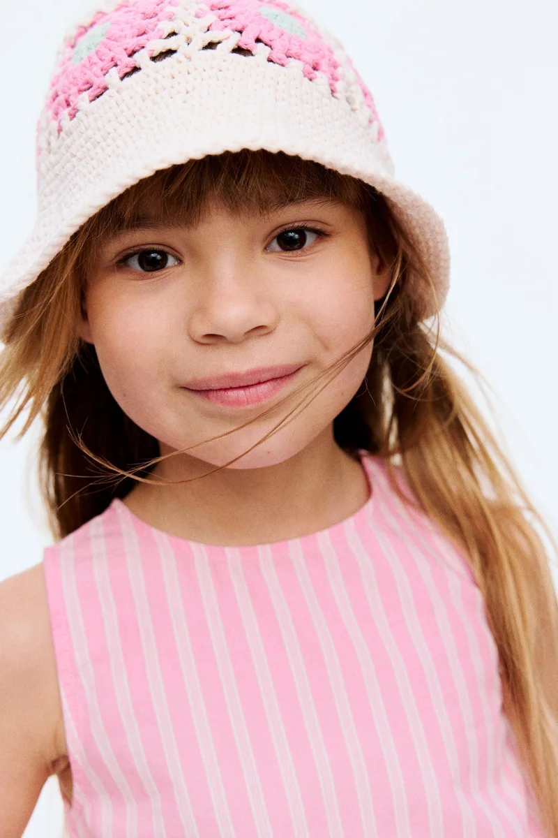 اتش اند ام بلوزة قطنية بخصر ضيق