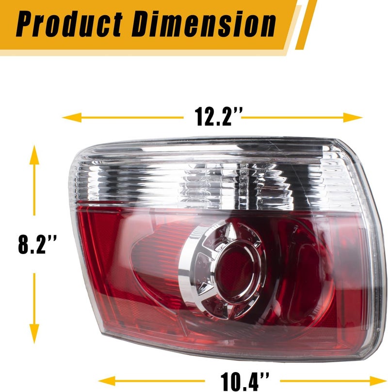 Boine Right Passenger Side LED Tail Light for GMC Acadia (2007-2012) - Bulb Included - Image 2