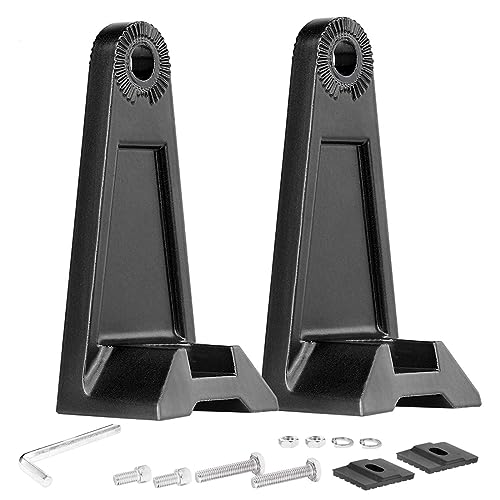 LEDKITO LED Light Bar Side Mounting Bracket Base Mounting Universal Bracket 2PCS Rubber Pad Brackets kit for Mounting Straight or Curved LED Light Bar from 7 inch up to 52 inch Pack of 2 - Image 1