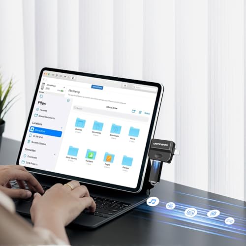Kinsound 5 in 1 SD & TF Card Reader for iPhone with Type-C, Lighting & USB Female Ports, Memory Card Reader Compatible with TF, SD, SDHC, SDXC, MMC, RS-MMC, Micro SDXC for iPhone & Android Phone - Image 3