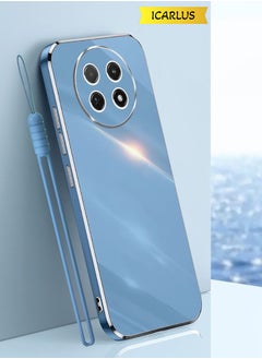 ICARLUS For Honor X9c 5G Case Glossy Electroplating TPU Protective Cover Gold-Blue 