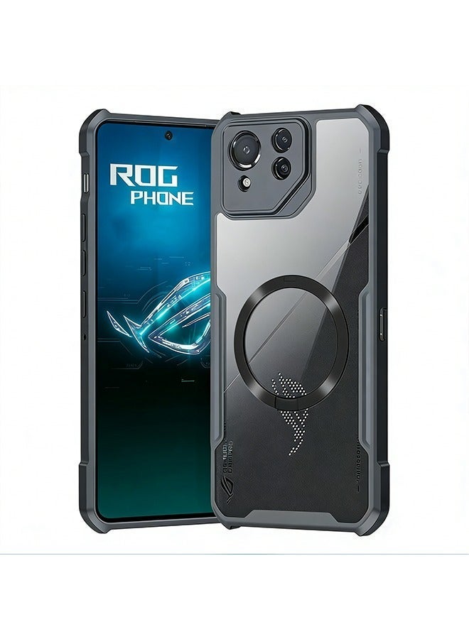 عام حافظة لهاتف ASUS ROG Phone 8 Pro 5G، متوافقة مع MagSafe، حافظة هاتف محمول مصنوعة من مادة TPU الناعمة وممتصة للصدمات من الأكريليك، حافظة واقية للوسادة الهوائية مضادة للسقوط ومضادة للصدمات، مغناطيسية - Image 1