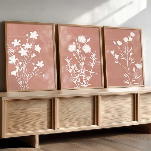 kotart Botanical Art Home Decoration Painting | Floral Paintings With Frame For Living Room Bed Room Hotel Wall Decor Digital Reprint Set of 3 (13X17 inch) - Image 5