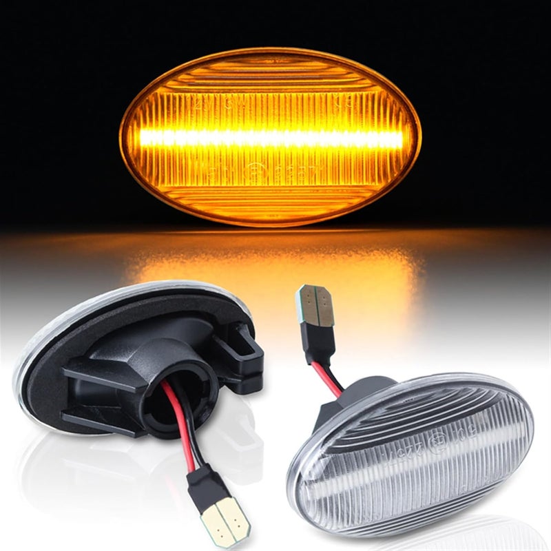 QASULER Dynamic Amber Side Marker Turn Signal Light - Image 4