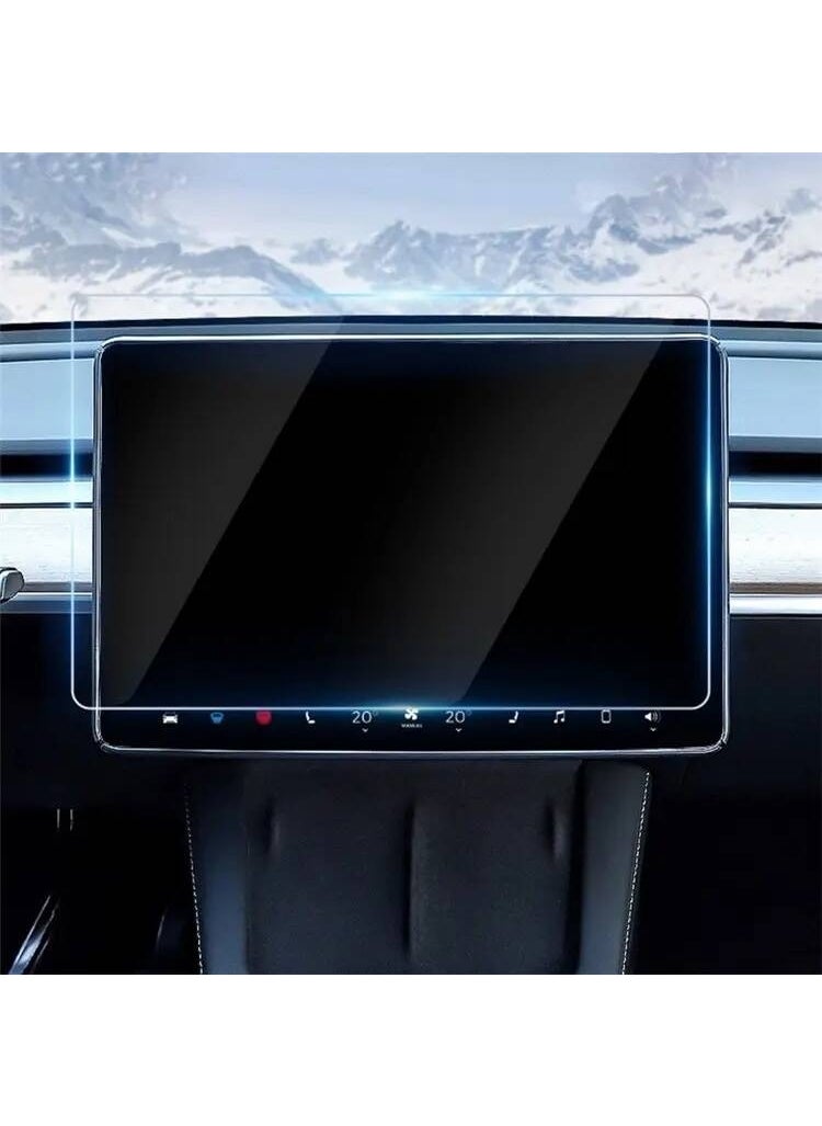 FUJİMAX FUJIMAX Tesla Model 3 and Model Y 15 Inch Navigation Multimedia Compatible 9h Tempered Screen Protector  - Image 5