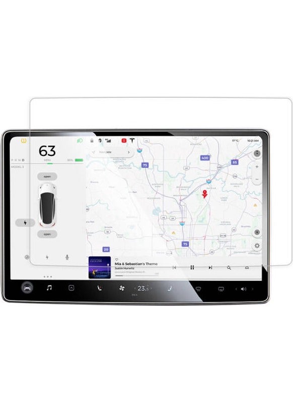 FUJİMAX FUJIMAX Tesla Model 3 and Model Y 15 Inch Navigation Multimedia Compatible 9h Tempered Screen Protector  - Image 1