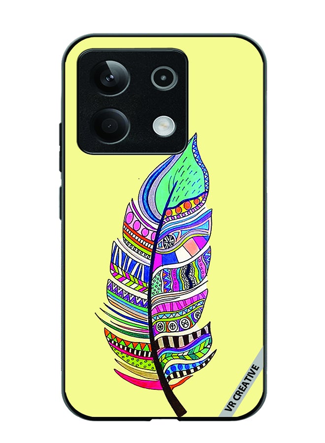 VR CREATIVE Protective Case Cover For Xiaomi Poco X6 Feather Design Multicolour - Image 1