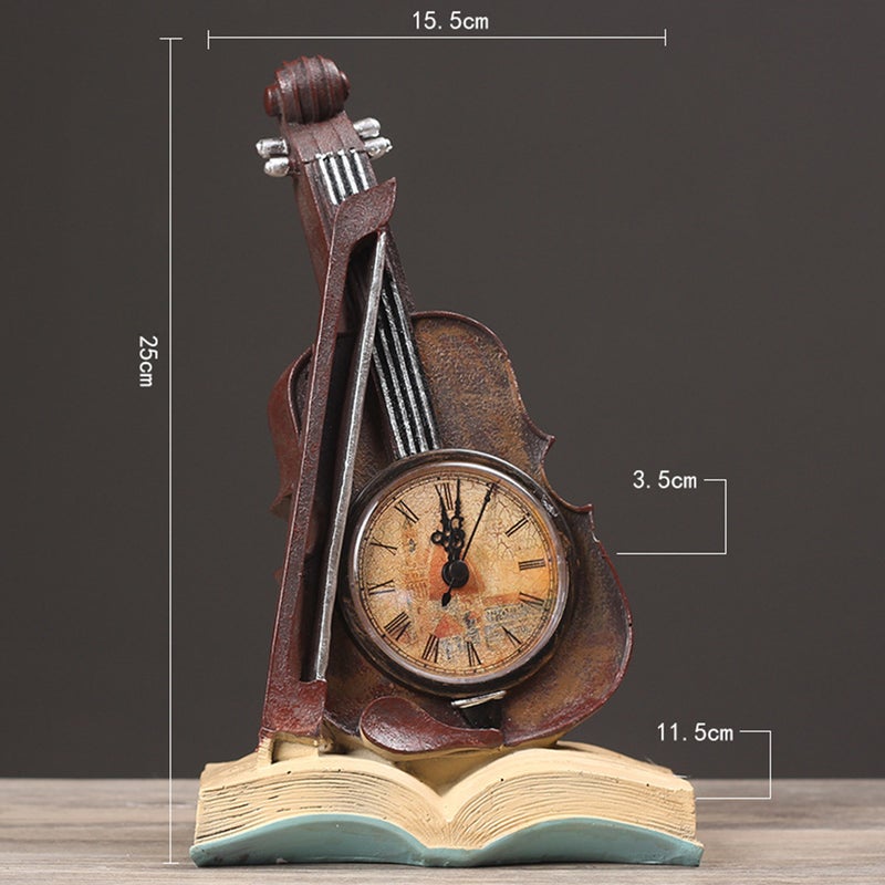 2pcs Resin Book Violin Table Decor Home Desk Craft Living Room Ornaments - Image 3