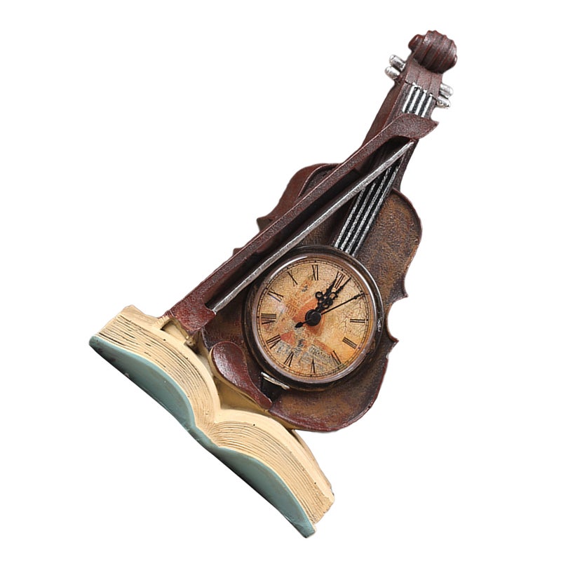 2pcs Resin Book Violin Table Decor Home Desk Craft Living Room Ornaments - Image 2