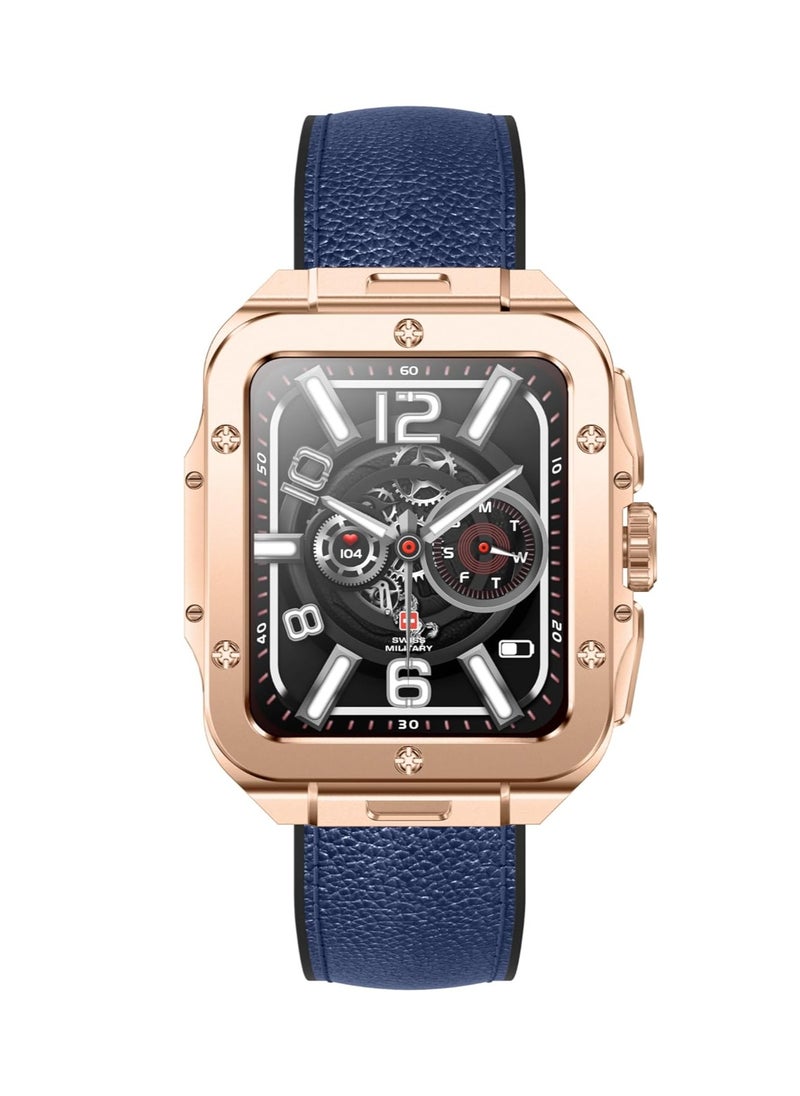 Swiss Military Alps 2 Smartwatch with Call Features, Music Playback, 1000 Songs Storage, IP67, Fitness & Health, Magnetic Charging, 7-12 Days Battery Life, iOS/Android Compatible - Gun Metal Black - pzsku/Z62F14D46C477B232C0A8Z/45/_/1700722893/139e32de-36d6-4e20-87ff-92c4736f26ec