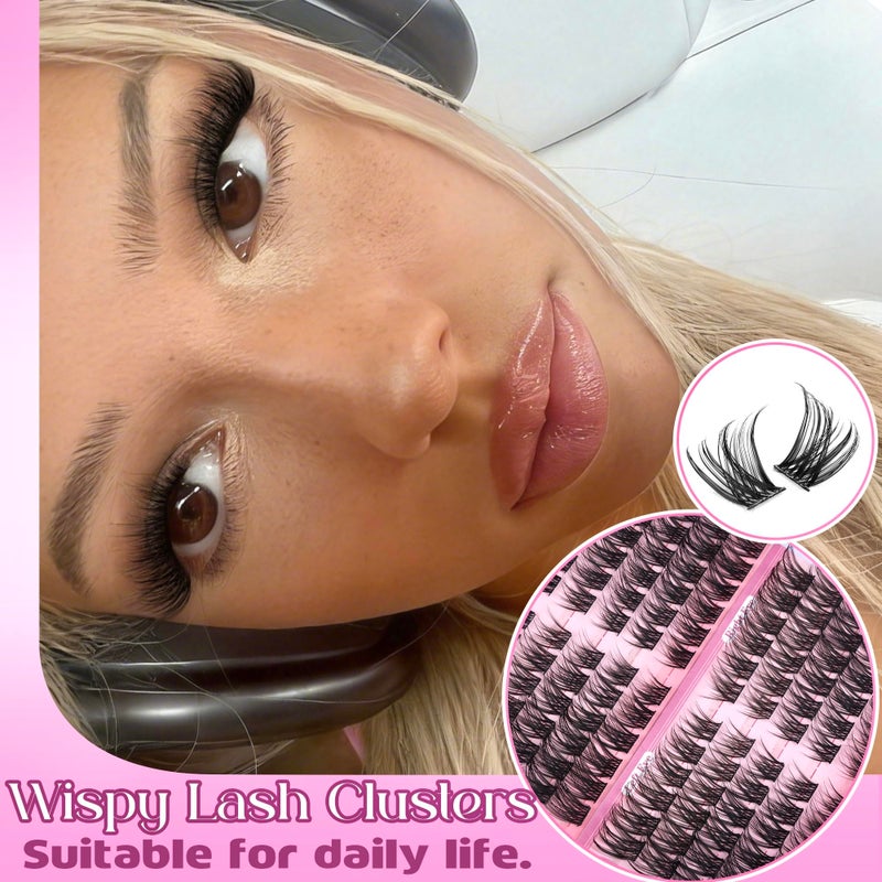Eefofnn Wispy Lash Clusters Natural Eyelash Clusters C Curl Cluster Eyelash Extensions Cat Eye Lashes Clusters Spider Lahes PestaÃ±as Postizas Naturales by Eefofnn (11-16 mm) - Image 2