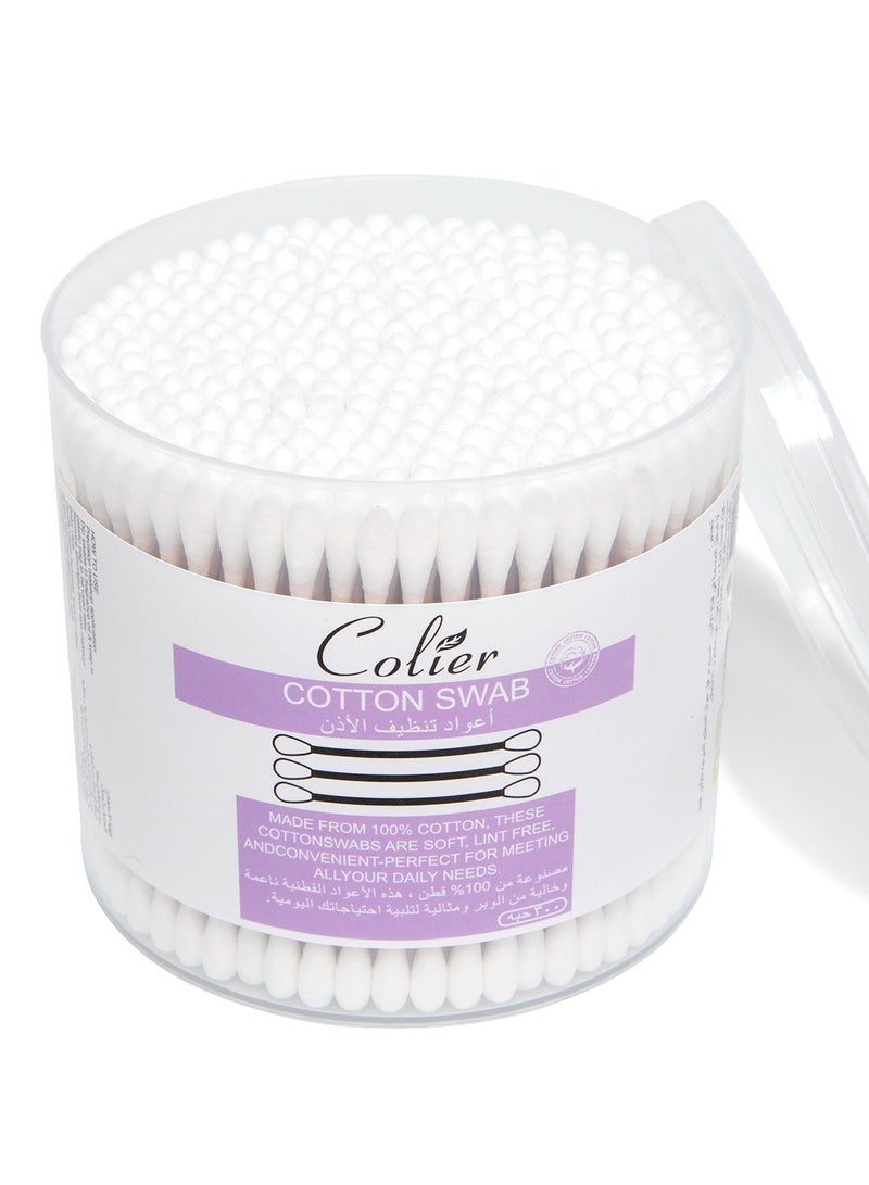 COLIER Cotton Swab Made From 100% Cotton 300 +300 pcs - Image 2