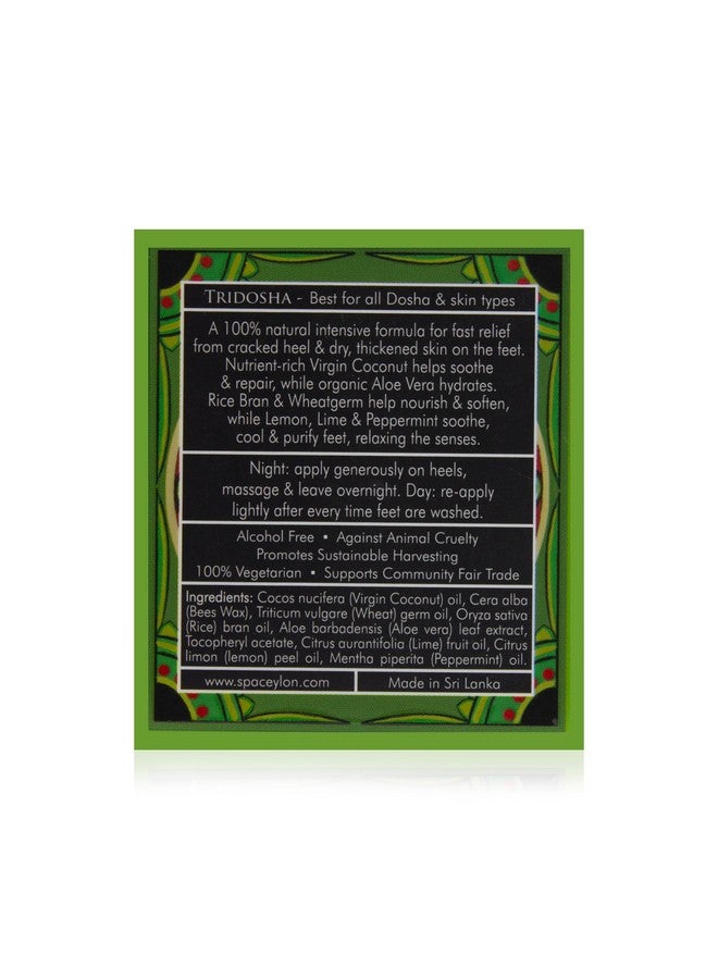 Spa Ceylon Aloe Vera Lemon Mint Cracked Heel Relief Balm | Vegan, Organic Heel Cream for Cracked Heel & Dry Feet, 25g - Image 4