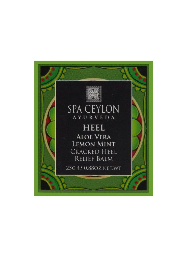 Spa Ceylon Aloe Vera Lemon Mint Cracked Heel Relief Balm | Vegan, Organic Heel Cream for Cracked Heel & Dry Feet, 25g - Image 3