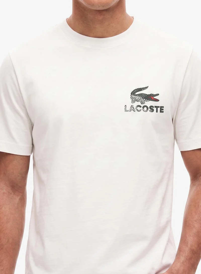 Lacoste  Regular Fit Printed Cotton T-Shirt for Men | Best Price UAE