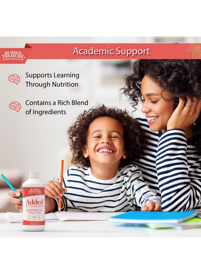Buried Treasure Buried Treasure - Added Attention - Children's Learning Support with GABA DHA Vitamin B and Herbal Blend - Aid Healthy Brain Functions - Improved Short-Term Auditory Memory Focus & Behavior 16.54 oz - Image 4