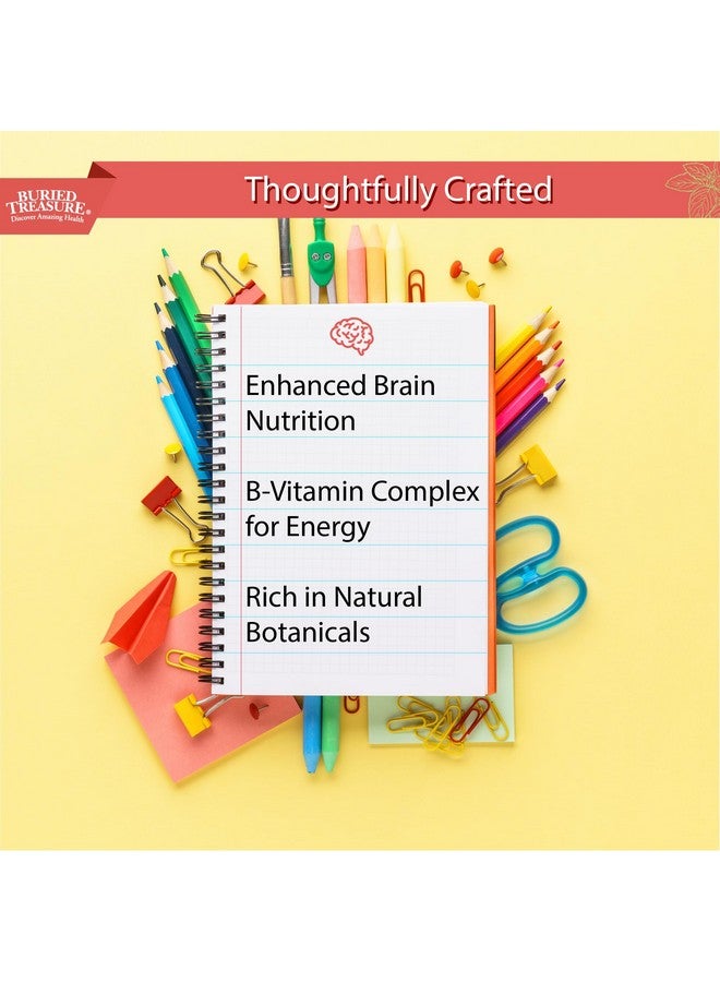 Buried Treasure Buried Treasure - Added Attention - Children's Learning Support with GABA DHA Vitamin B and Herbal Blend - Aid Healthy Brain Functions - Improved Short-Term Auditory Memory Focus & Behavior 16.54 oz - Image 3