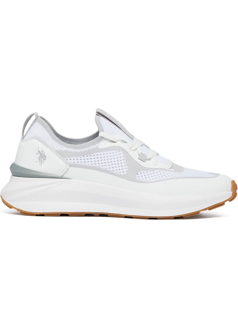 يو اس بولو اسن Women's White Low-Top Ultra-Light Shoe – Your All-Day Friend Who Really Cares for Your Feet, from Morning Jogs to Late-Night Strolls!