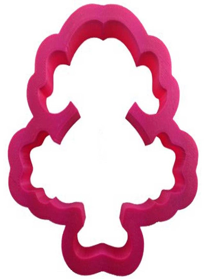 CookieCutter.com قطاعة بسكويت وردية اللون بتصميم مشجعة من ماركة CookieCutterCom، مقاس 3.5 بوصة - مصنوعة من البلاستيك المطبوع ثلاثي الأبعاد - صنع في الولايات المتحدة الأمريكية - Image 2