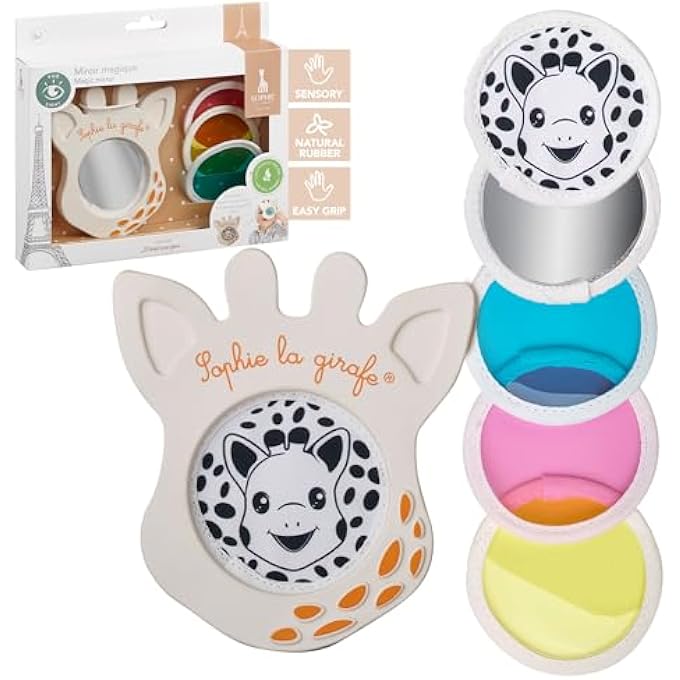 - SOPHIE THE GIRAFFE MAGIC MIRROR  EARLY LEARNING GAME  4 INTERCHANGEABLE LENSES  RUBBER  FOR CHILDREN FROM 0 MONTHS