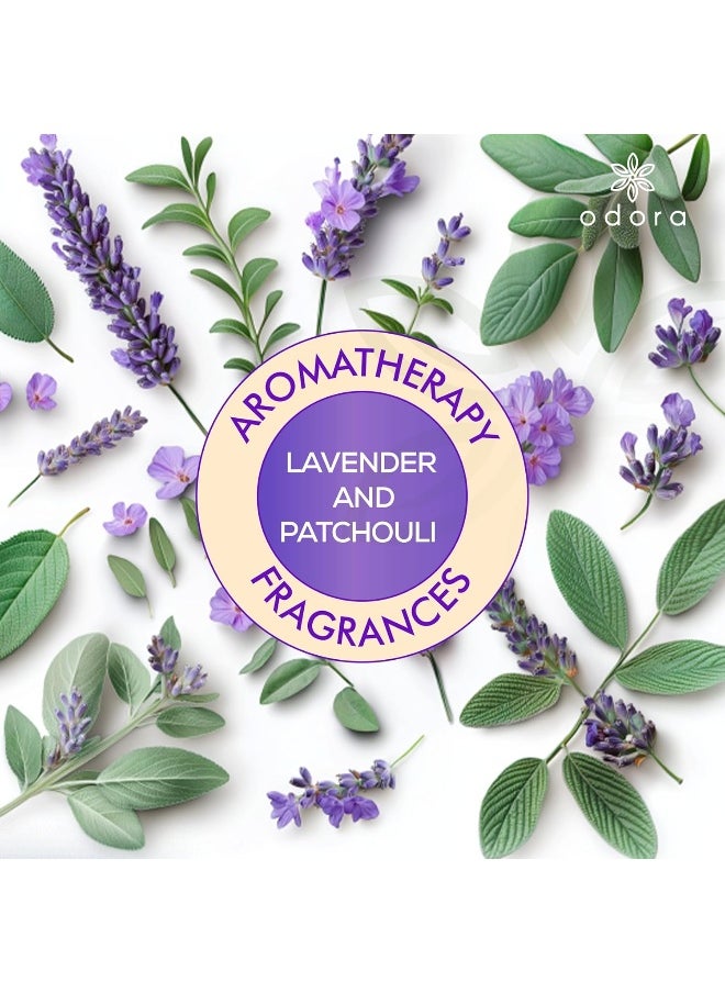 Odora Liquidless Reed Diffuser - Lavender & Patchouli, Infused with Essential Oils, Long Lasting Fragrance Lasts Upto 30 Days, No Burn No Oil, Biodegradable, Room Freshener for Home, 6 Wooden Reeds  - Image 3