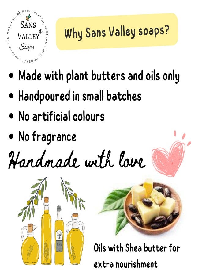 Sans Valley® Kids Moisturizing Butter Soap for Dry Skin | Gentle for Sensitive Skin | with Natural Mango & Cocoa Butter | Natural cold process soap | Lion & Hippo shapes | Pack of 2 x 100 grams - Image 2