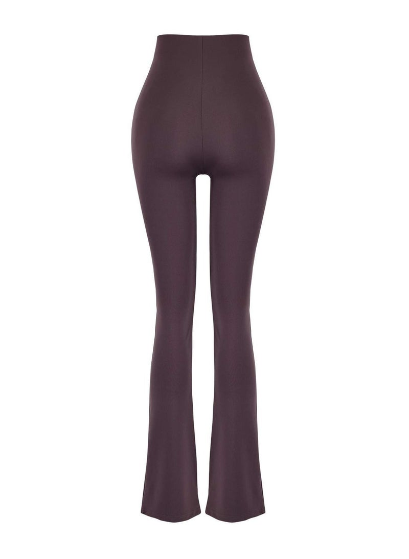 trendyol Anthracite Flare/Spanish Leg Yoga Knitted Sports Leggings Thmaw26Ty00011 - Image 2