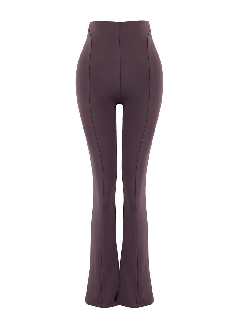 trendyol Anthracite Flare/Spanish Leg Yoga Knitted Sports Leggings Thmaw26Ty00011 - Image 3