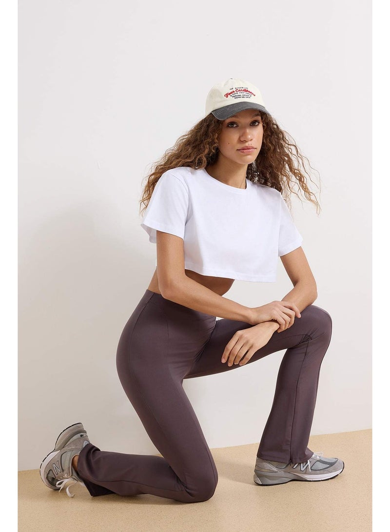 trendyol Anthracite Flare/Spanish Leg Yoga Knitted Sports Leggings Thmaw26Ty00011 - Image 1