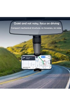 Excefore Phone Mount for Car, Rear View Mirror Holder, Rotatable and Retractable Holder Car Compatible with iPhone Samsung All 4-7 Inch Cell Phones  - Image 2