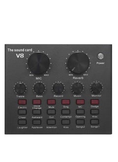 Beauenty V8 Bluetooth Microphone Live USB External Sound Card DSP Chip - 12 Sound Effects for Phone Computer PC Audio Broadcast  - Image 1