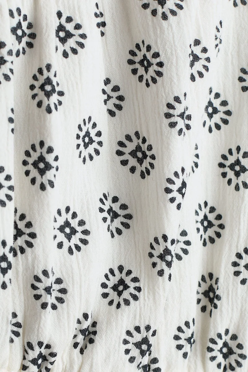 H&M Crinkled cotton top