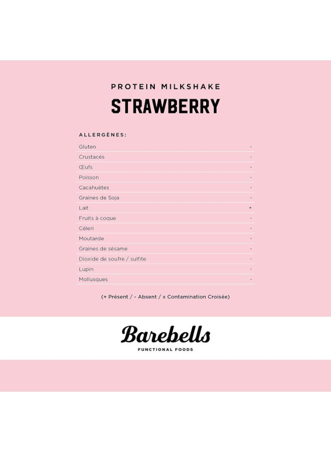Barebells Protein Milkshake 8 x 330ml Bottles| High Protein Shake | No Added Sugar | Lactose Free| 24g of Protein | Delicious Creamy Flavour (STRAWBERRY) - Image 2