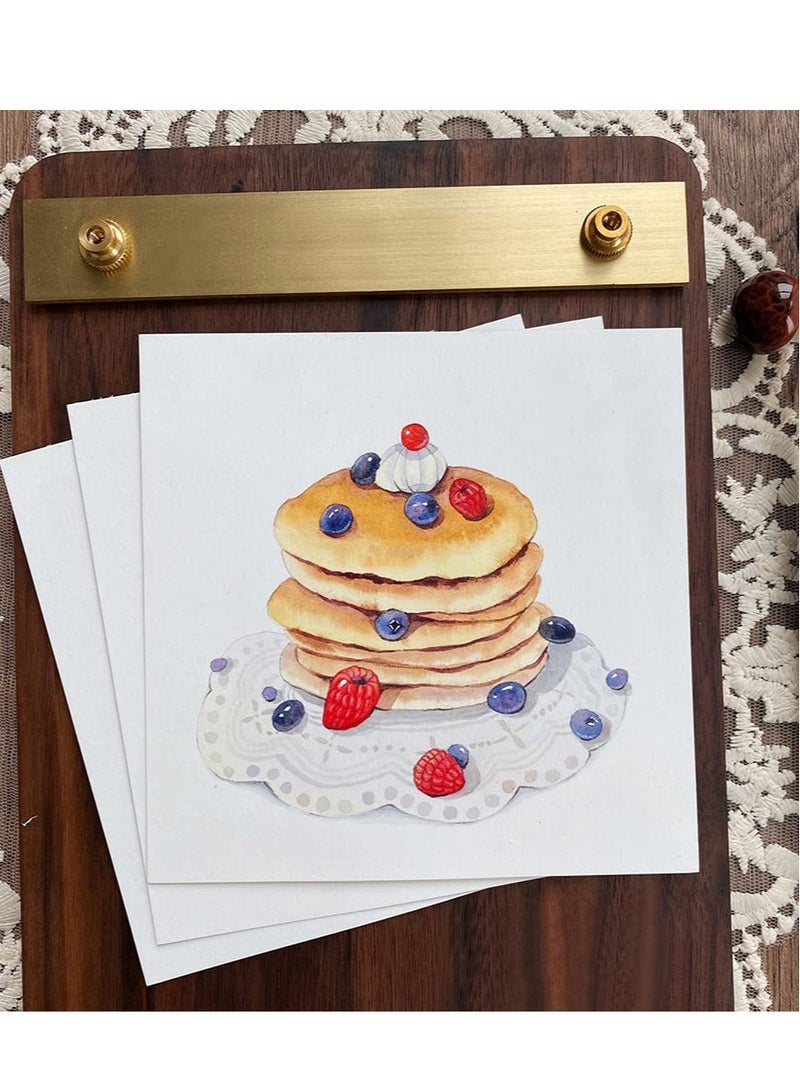 Excefore Watercolor Sketchbook, Portable Square Mini Watercolor Notebook, 20 Sheets Tearable Watercolor Textured Drawing Papers, Art Paper Sketchbook (3.9x3.9 Inch, White) - Image 2