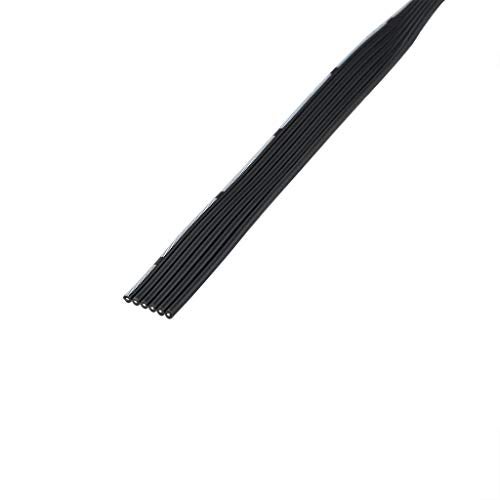 BNTECHGO 28 Gauge Silicone Ribbon Cable Flexible 6P Black 50 ft Flat Cable 28 AWG Stranded Tinned Copper Wire - Image 3