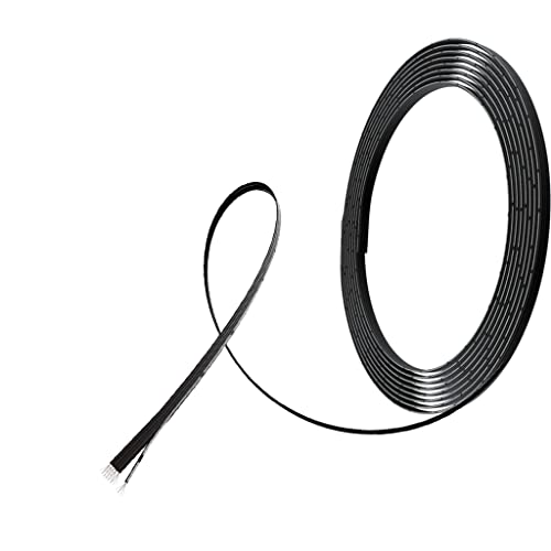 BNTECHGO 28 Gauge Silicone Ribbon Cable Flexible 6P Black 50 ft Flat Cable 28 AWG Stranded Tinned Copper Wire - Image 4