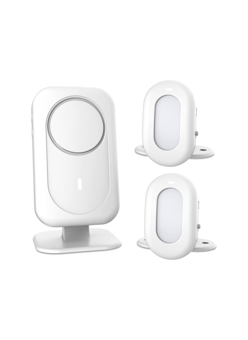 Wireless Motion Sensor Doorbell, Store Door Entry Chime Doorbell, Door Alarms for Elderly Dementia Patients, for Homes, Offices, Stores, Mailboxes, Garages, Driveways(1 Receiver 2 Motion Sensor) - Image 1
