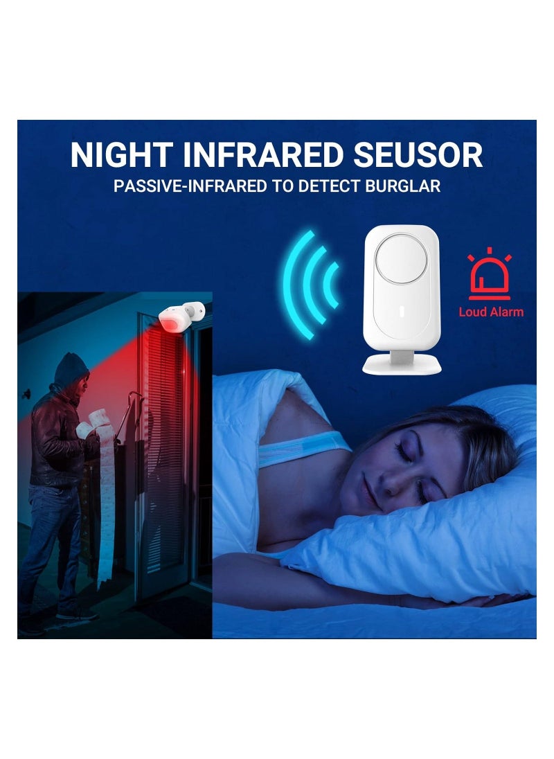 Wireless Motion Sensor Doorbell, Store Door Entry Chime Doorbell, Door Alarms for Elderly Dementia Patients, for Homes, Offices, Stores, Mailboxes, Garages, Driveways(1 Receiver 2 Motion Sensor) - Image 3