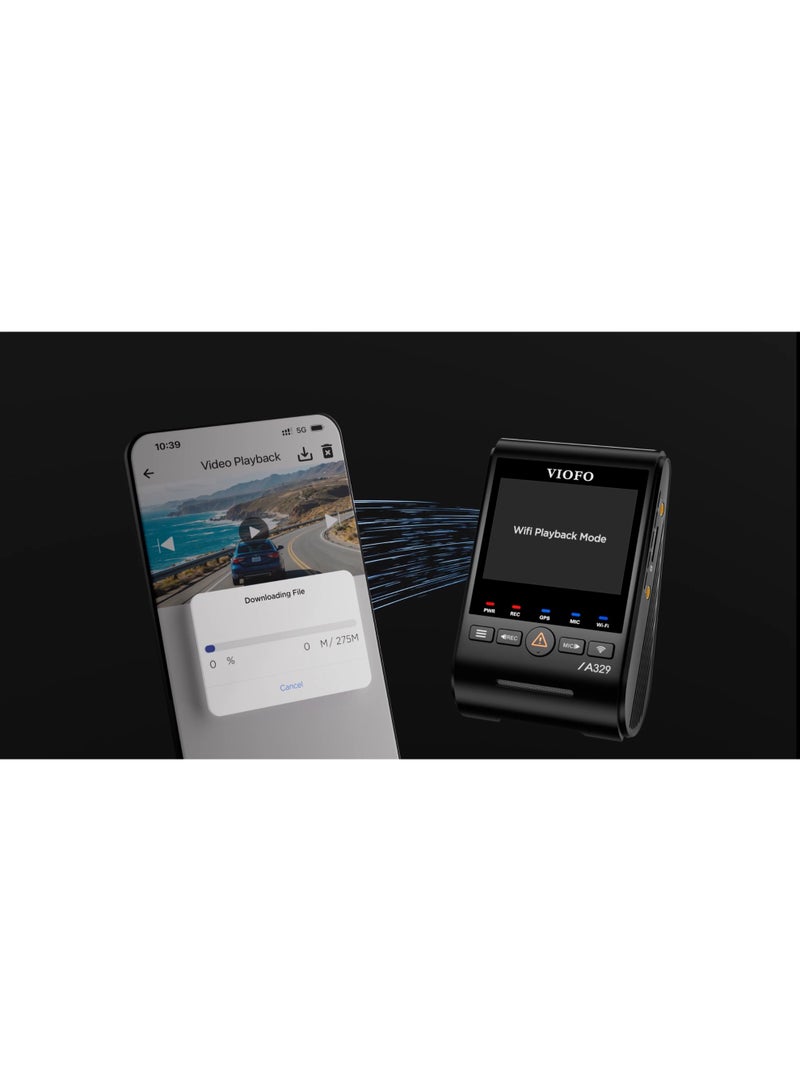 VIOFO A329T | 3CH | 4K Front + 2K Telephoto Front + 2K Rear - Image 5