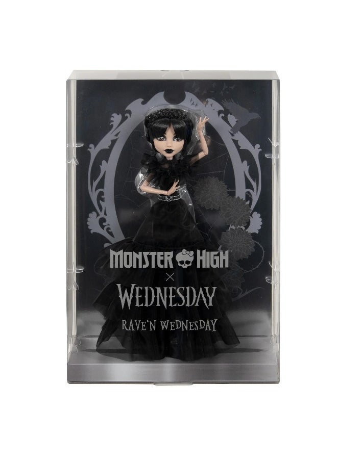 Monster High x Wednesday Rave'N Wednesday Doll in Dress (25.4 cm) - pzsku/Z62F246271D758A729209Z/45/_/1737464047/b4b9dc9c-afde-4040-a6bf-70a5eda40dfe