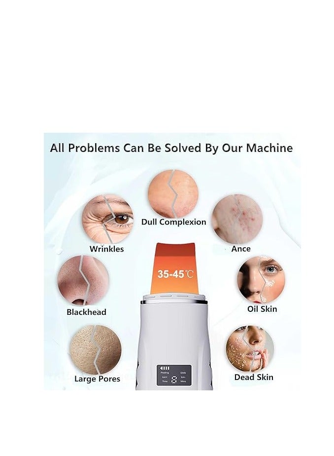 Generic Shin Barber Ultrasonic Facial Peeling Device for Blackhead & Wrinkle Removal - 4 Modes with LCD Display  - Image 4