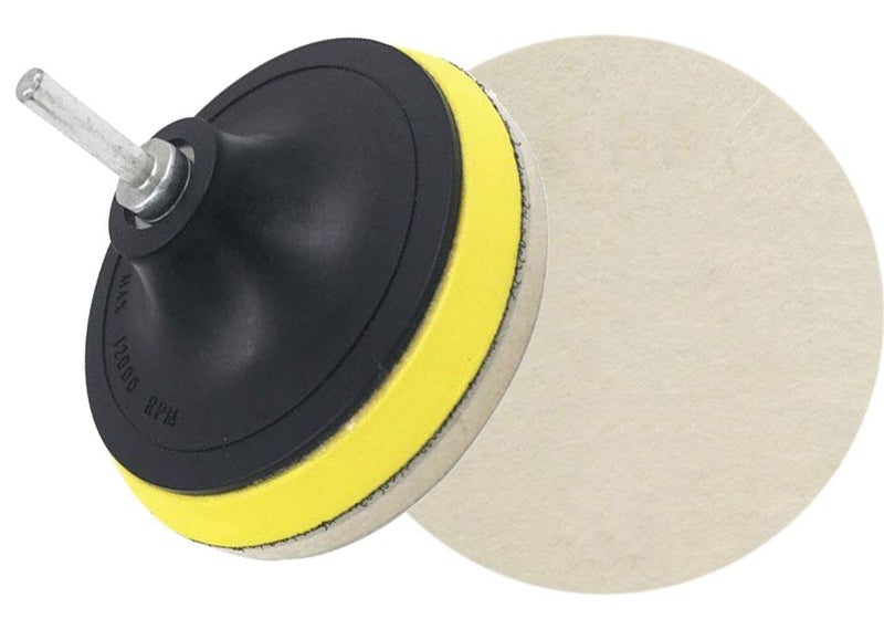 DIY Crafts 5 Pcs, 2" inch Only Felt Pad, (Only Felt Pad) Compound Drill Buffing Sponge Pads Car Sanding, Polishing, Waxing,(5 Pcs, 2" inch Only Felt Pad) - Image 5