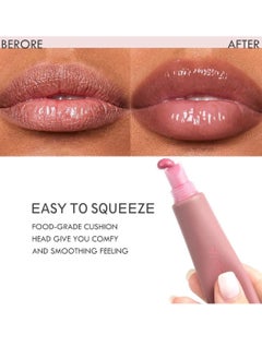 LACHAVA Lip Gloss Lip Oil Hydrating Smooth Gloss Tinted Lip Balm Transparent Lip Care Reduce Drying Moisturize Long Lasting Nourishing Non Sticky Fresh Texture & Dry Lips Care Plumper 08  - Image 2