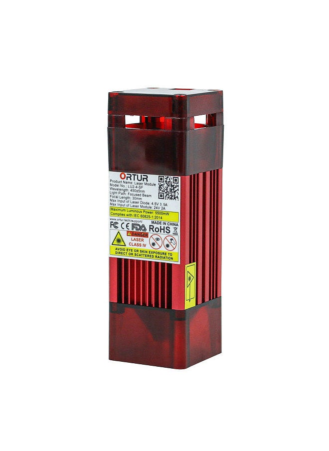 Generic - LU2-4-SF 24V Upgrade Laser Module 5W Laser Power Fixed Focus Suitable for Laser Master 2 S2/Laser Master Laser 2 PRO S2 Engraver DIY Carving Engraving Machine Engraver Accessory - Image 1