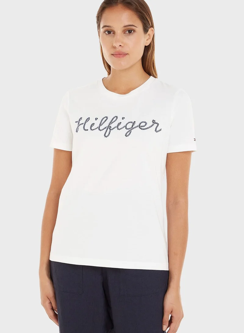 TOMMY HILFIGER Graphic Crew Neck T-Shirt