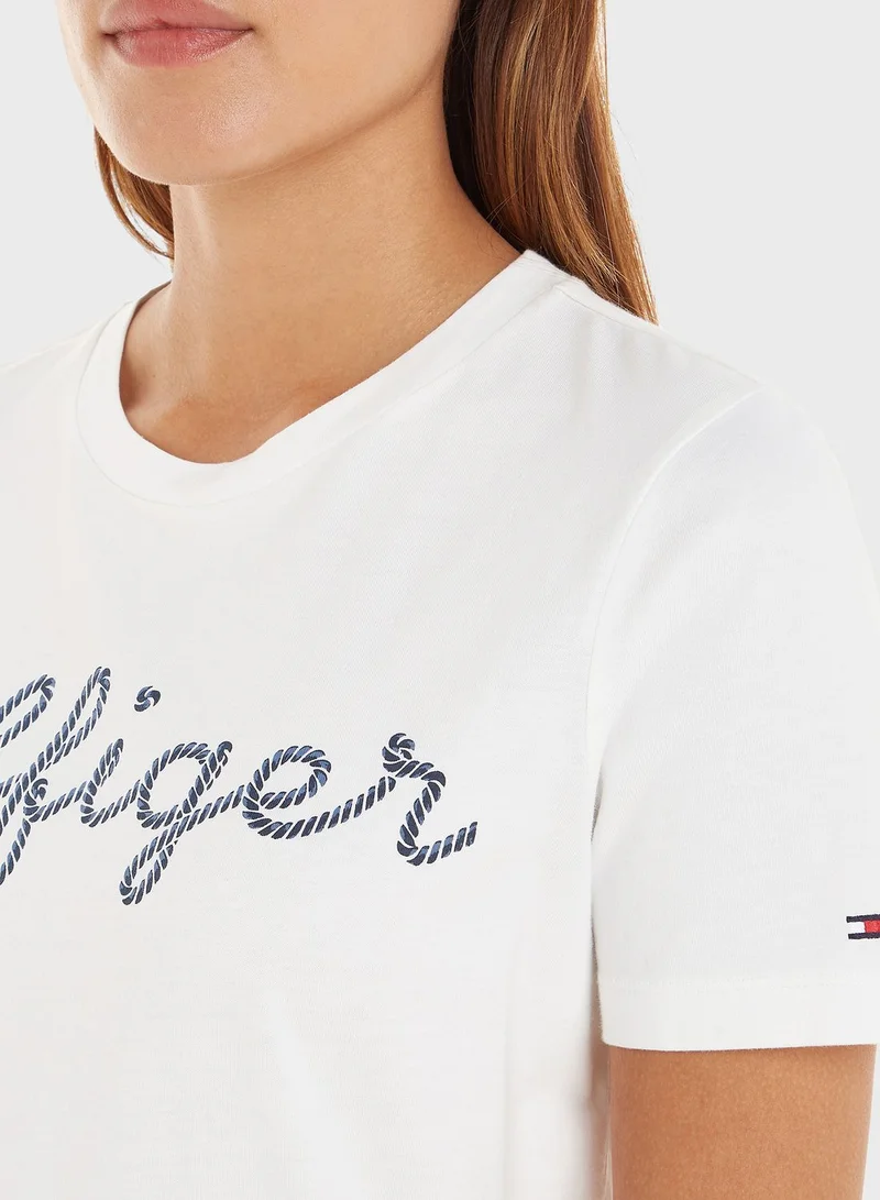 TOMMY HILFIGER Graphic Crew Neck T-Shirt