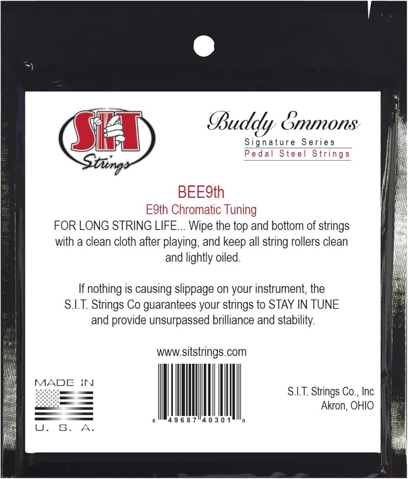SIT Strings Buddy Emmons Pedal Steel Strings Nickel (S.I.T.), E9th Tuning, BEE9th - Image 2
