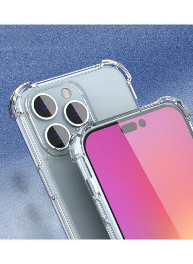 إيف يغطي iPhone 14 Pro Max شفافًا وواضحًا مع حالة الحواف الوفير لتغطية Case IPhone 14 Pro Max